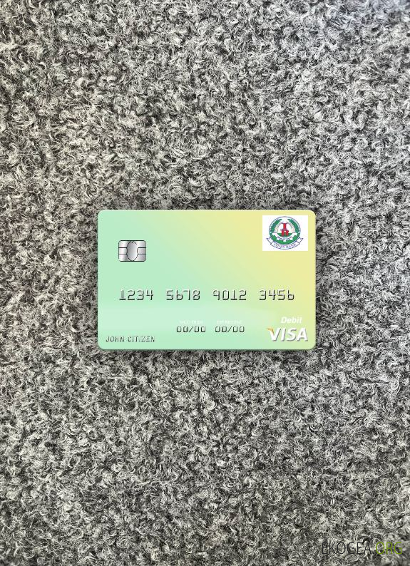 Soudan du Sud Banque d'Ivoire carte de débit visa photolook , avant